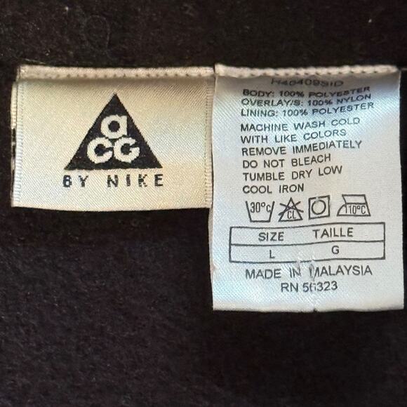 Vintage Nike ACG Jacket Mens Fleece Lined Waterproof Jacket Size Large L EUC - Picture 2 of 9